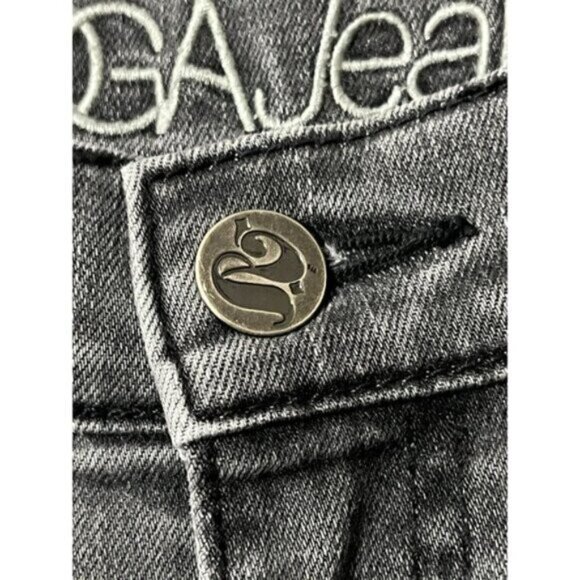 Yoga Jeans Faded Black Stretch Comfort Plus Size Women's Ankle Jeans 32x26 - Picture 3 of 6